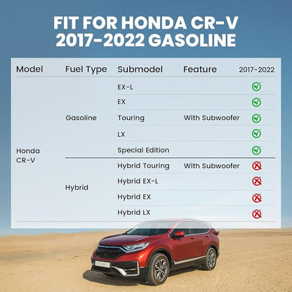 LASFIT Cargo Mat for Honda CR-V 2017-2022 (Only Gasoline) | Custom Fit Trunk Mat, All Weather TPE, Kid & Pet Friendly, Easy Clean for Family Use (Tray in Lower Position) - Image 3