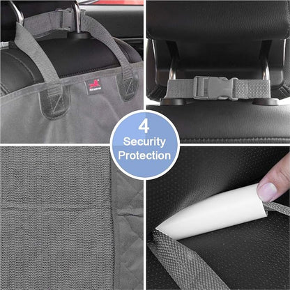 HONEST OUTFITTERS Dog Car Seat Covers, Pet Front Cover for Cars, Trucks, and Suv's - Waterproof & Nonslip Dog Seat Cover(Gray) - Image 6