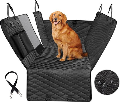 Vailge X-Large Dog Car Hammock, 100% Waterproof with Mesh Window, Scratch Prevent Anti-Slip Car Seat Covers for Back Seat by VAILGE
