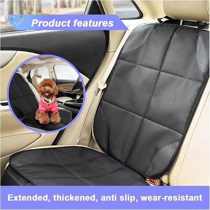 Baby Car Seat Protector for Child, Waterproof Baby Car Seats Cover with Non-Slip Backing, 600D Fabric Car Seat Mat with Thickest Padding & Mesh Pockets for Baby Pet (1PC) - Image 5