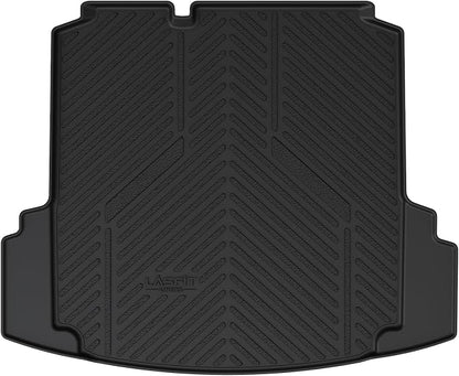 LASFIT Trunk Mat for Volkswagen Jetta 2011-2018, Custom Fit All-Weather TPE Rubber Cargo Mat for VW Jetta Accessories Trunk Liner Cargo Liner, Waterproof, Easy to Clean, Black by LASFIT