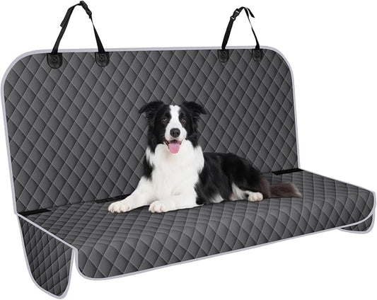 Waterproof Dog Backseat Cover for Cars, Non-Slip Pet Seat Protector,M-Grey by NECKORY