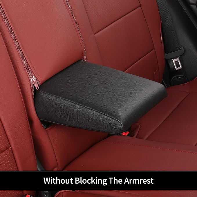 EKR Car Seat Covers for Honda HRV 2023-2027,Leatherette Full Set | Custom Fit for Honda HRV Sport /LX 2023-2027 Factory-Like Fit,360°Protection,Pet Friendly,Faux Leather(Burgundy) - Image 7