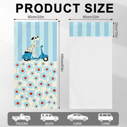 2 Pack Car Towels Seat Cover with Storage Bag, Multifunctional Microfiber Towel for Gym Outdoor Sport Running,Picnic, Beach, Pet Dog Travel,Fits Car SUV Truck (Scooter Dog) - Image 3