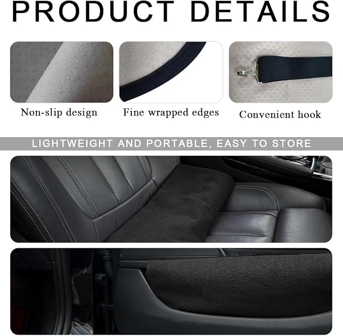 DXNQ 2PCS Car Towel Seat Cover, Waterproof Sweating Non-Slip Premium Soft Towel Carseat Protector, Universal Machine Washable Car Truck SUV Front Seat Cover for Gym Workout Beach Hiking (Pink) - Image 3