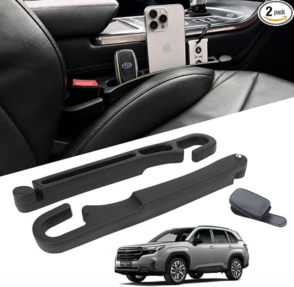 2 Pack Car Seat Gap Filler Compatible with Subaru Outback 2017-2025, Forester, Crosstrek Accessories, Seat Gap Organizer with Emergency Window Breaker & Sunglasses Holder by Unknown