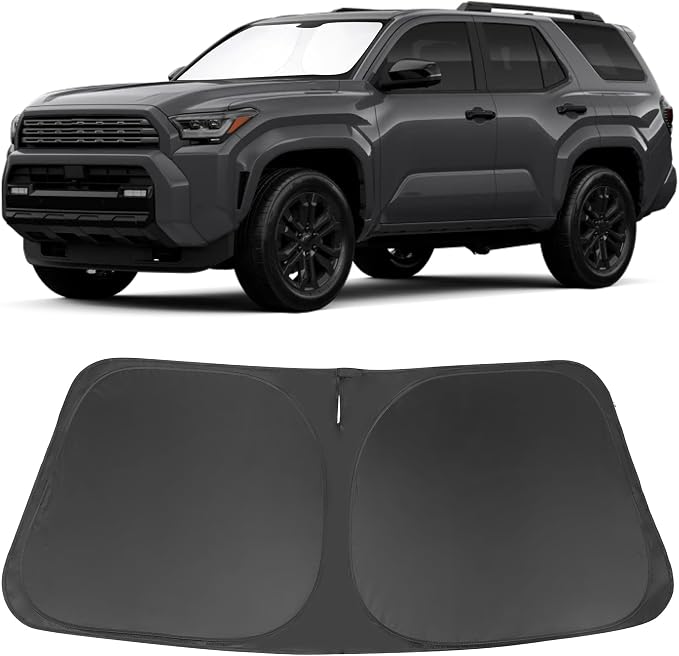 Windshield Sun Shade for 2025 2026 Toyota 4Runner Accessories | Full covered for windshield, Foldable & Durable, Block UV Rays, Reduce Heat, Easy to install, Keep Car Cooler by LHFLIVE