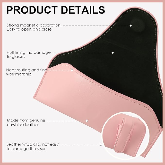Sunglass Holder for Car Visor, Car Sunglasses Holder Eyeglasses Holder for Visor Accessories - Image 7