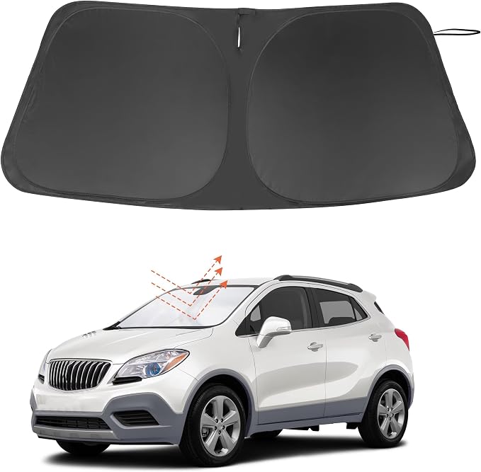 Windshield Sun Shade for 2013-2019 Buick Encore Accessories | Full covered for windshield, Foldable & Durable, Block UV Rays, Reduce Heat, Easy to install, Keep Car Cooler by LHFLIVE