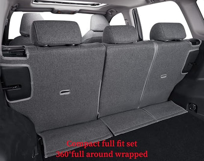 Corolla Car Seat Covers Custom Fit for 2023 2024 2025 Toyota Corolla Hybrid SE,Nightshade Seat Covers,Full Coverage,Airbag Compatible,Polyester Seat Protector(Full Set,Gray) - Image 6