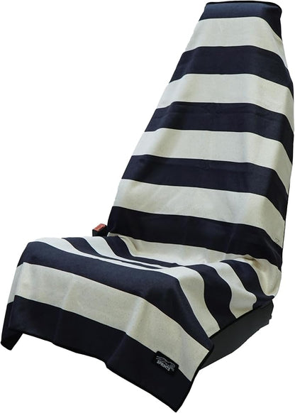 Sprints Athletic Running Towel, Full-Sized, Car Seat Cover - Performance Microfiber (Midnight Boardwalk Stripe) by Sprints