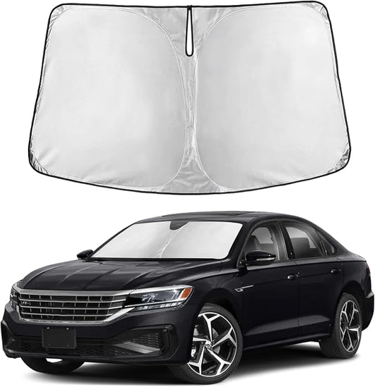 Autovir Windshield Sun Shade Fit for 2012-2020 2021 2022 Volkswagen Passat | Sunshade, Front Car Window Shades Sun Visor, Blocks UV Rays & Heat, Car Accessories by Autovir