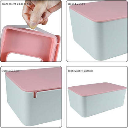 Diaper Wipes Dispenser, Tissue Storage Box Case, Wet Wipe Dispenser Holder | Refillable Wipe Container, Wipe Holder for Baby & Adult, Keeps Wipes Clean, Non-Slip, Easy Pull Wipes Pouch Case - Image 5