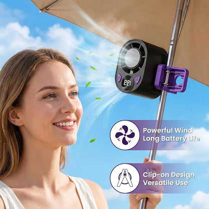 Car Fan Clip Mini Air Conditioner LED Display Portable Ac Aire Acondicionado Portátil Para Carro Electric Cooler Ventilador Blow Cold Vehicle Unit Window Seat Auto Evaporative - Image 2