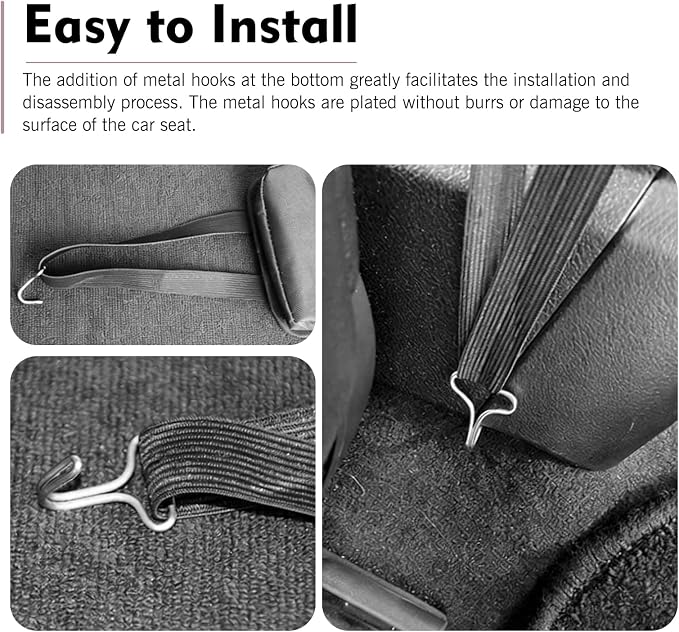 2PCS Car Seat Side Organizer, Multi-Pocket Seat Storage Hanging Bag, Multifunctional Mesh Net Pocket, Universal Front Seat Storage Pocket, Mobile Phone, Wallet, Glasses - Image 5