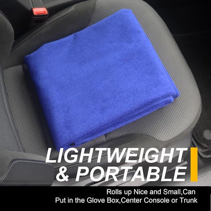 Back Seat Cover for Car Trucks Van SUV Jeep,Waterproof Rear Bench Towel Seat Covers for Dogs and Kids,Automotive Backseat Protector (Blue) - Image 8