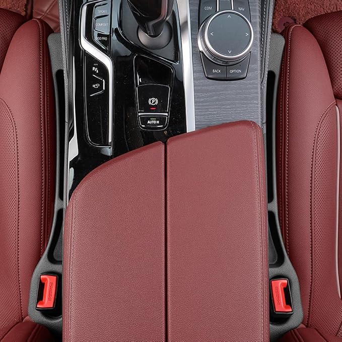 YLXGT Car Seat Gap Filler Organizer Universal for Car SUV Truck Accessories Seat Gap Plug Blocker with Storage Slot Black 2 Pack - Image 6