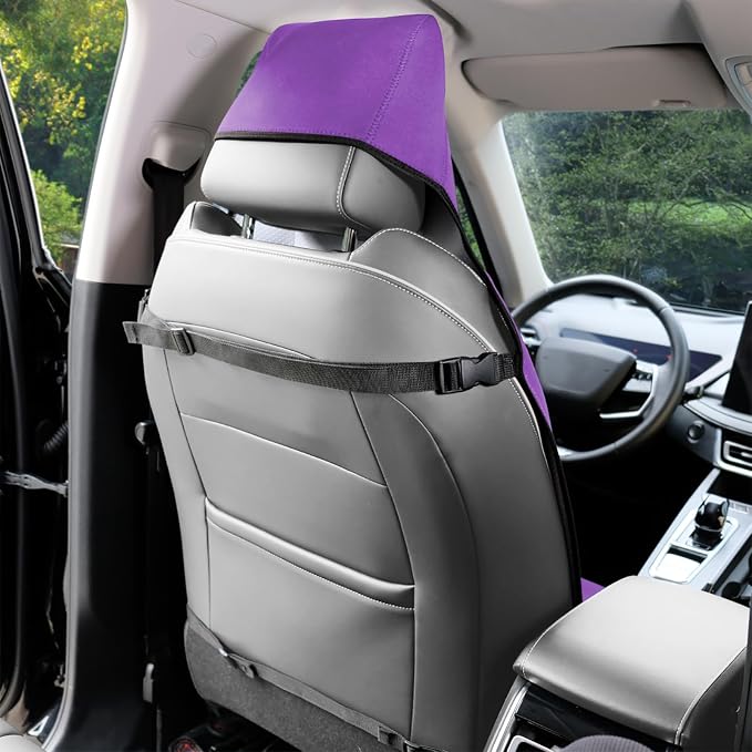 INFANZIA Waterproof Car Seat Cover Towel, Non-Slip Neoprene, Purple,1PCS | Carseat Protector Machine-Washable & Removable Universal fit SUV,Trunks, Absorbs sweat, for Gym/Yoga/Workout - Image 6