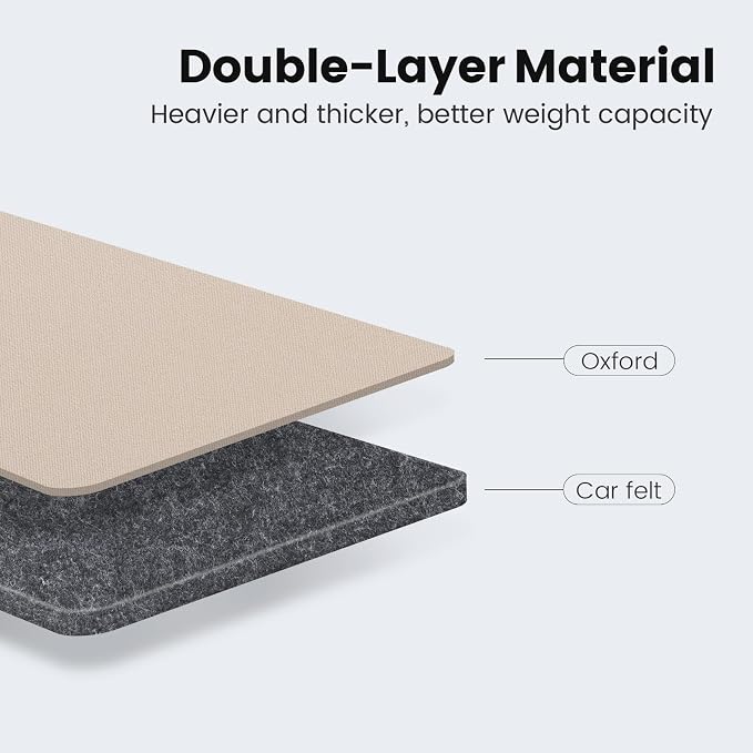 Viaviat Car Seat Protector Large Kick Mat 2 Pack Durable Water Resistant Auto Seat Back Covers with 2 Mesh Pockets Protection Against Dust Mud Scratches (Beige-A, 2-Pack) - Image 6