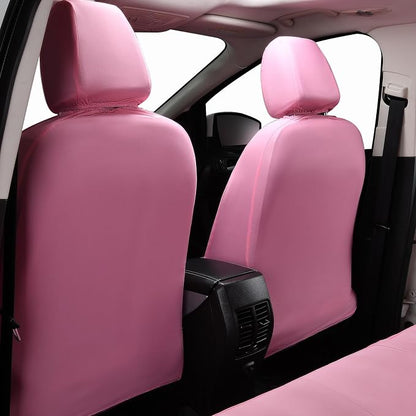 Flying Banner Butterfly car seat Covers ful Set Fashion Universal Lady Woman Female Rear Bench Split Colorized (Full Set - Lace, Solid Pink) - Image 3