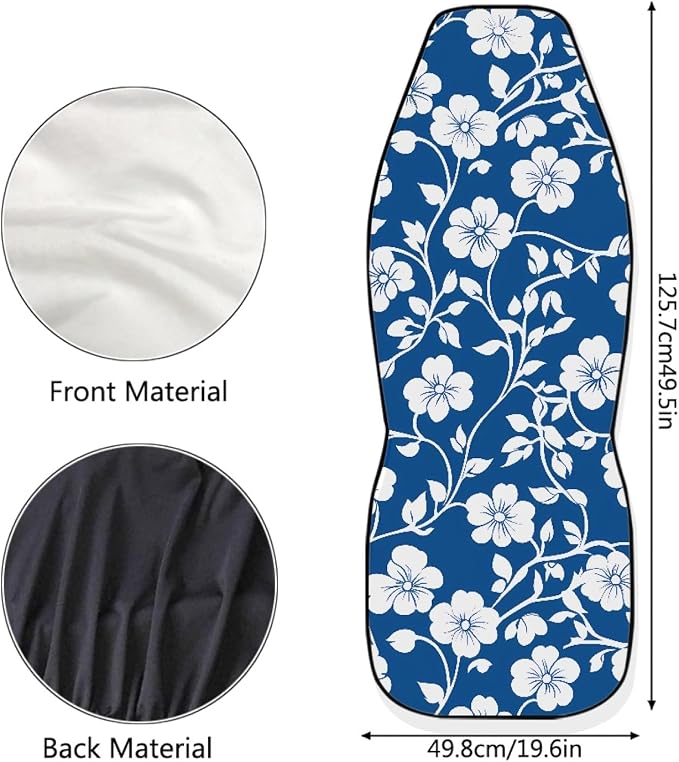 Automotive Seat Covers Flower Pattern Print Seat Cover for Front Seats Only Universal fit for Cars, SUVs, Trucks Flower Pattern Car Accessories Seat Protector - Image 6