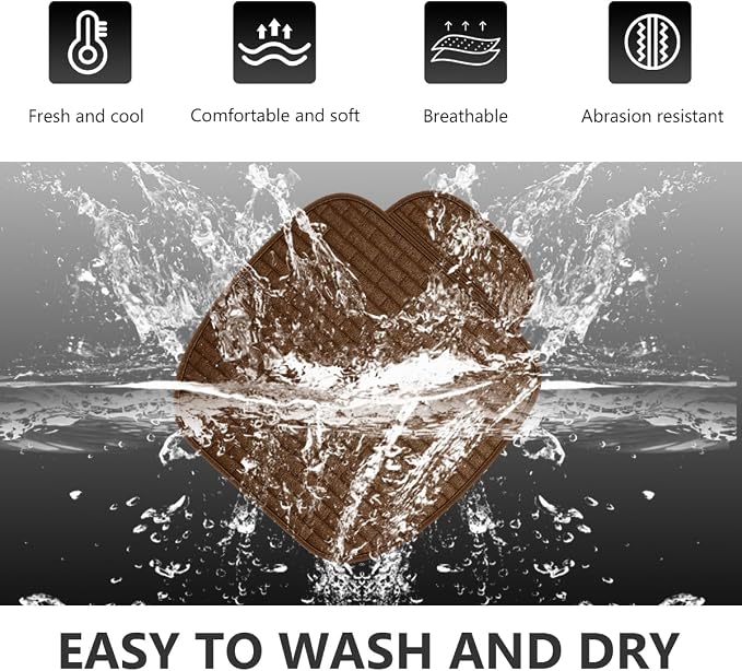 Car Seat Cover for Front Seats, Comfortable Linen Seats Cushion Pad Mat with Storage Pockets, Anti-Slip Breathable Bottom Front Seat Cover Protector for SUV Truck Van (Brown) - Image 4