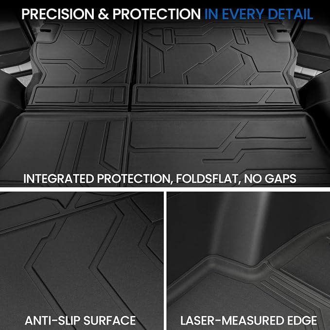 Cargo Mat for Toyota RAV4 Hybrid 2026 Accessories | Not Fit Limited/PHEV, Cargo Liner & Rear Seat Back Protector, All Weather TPE, Non Slip & Odorless & Scratch Proof - Image 6