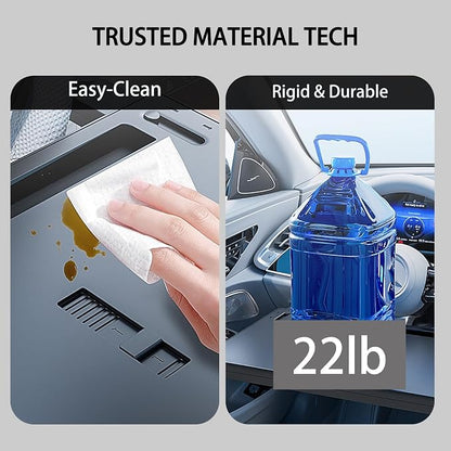 Steering Wheel Tray, Car Food Tray, Car Desk for Laptop, Multipurpose Car Table for Eating & Work, Adjustable Car Tray with Drawer and Anti-Slip Protective Adhesive - Image 6