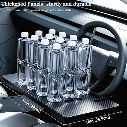 2-in-1 Car Steering Wheel Tray Desk & Car Seat Gap Filler Organizer, Upgraded Foldable Adjustable Car Table Compatible with Steering Wheel Cover| for Laptop, Eating Food, Writing (Portable) - Image 8