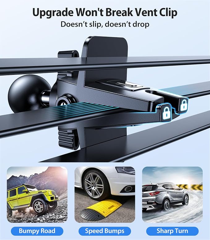VICSEED for MagSafe Car Mount [Upgraded Strongest Magnet Power] Magnetic Phone Holder for Car Vent 360 Adjustable Magnetic Car Phone Holder Mount for iPhone 17 Air Pro Max 15 14 13 12 Plus Mini, Blue - Image 5