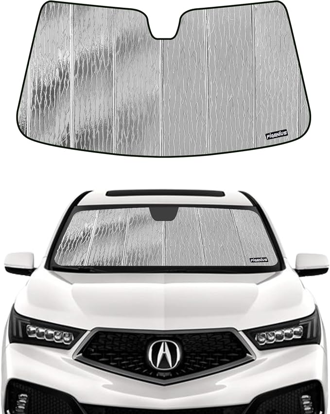Pigenius Windshield Sunshade for Acura MDX 2022-2026, Reversible Silver/Black by Pigenius
