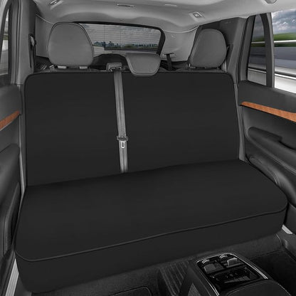 Motor Trend Front & Rear Car Seat Covers Full Set - Charcoal Cloth Bucket Seat Covers for Front Seats + Waterproof Rear Split Bench Cover – Universal Fit for Car Truck SUV Van Interior Protection - Image 2