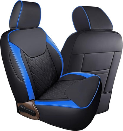 Coverado Seat Covers 4-Door Fullset for Jeep Wrangler JK, Waterproof Blue Car Seat Covers for Truck Automotive Seat Covers Custom Fit for 2007-2017 Jeep Wrangler（Blue） - Image 7