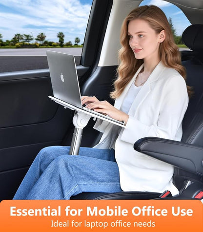 Car Seat Tray Table, Height Adjustable Travel Tray for Kids/Adults, Car Lap Desk for Laptop Computer Tablet Book, Front Passenger/Rear Seat Food Eating, Essentials Accessories for Long Trips - Image 4
