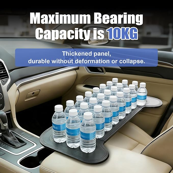 GearUp Universal Car Table Tray for Eating Foldable Car Desk for Laptop | Fits Most Vehicle Models, PE Material, 22lbs Load Capacity, Stable Support, Mobile Work, Easy Storage - Image 6