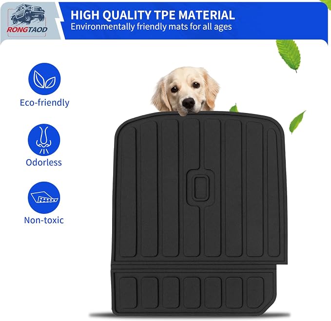 Rongtaod 2nd Row Kick Mats for 2026 Hyundai Palisade 7 Seats | Captain Chairs,Back Seat Cover Protector Cargo Mat TPE All Weather 2nd Row Backrest Mats for Palisade Accessories - Image 7