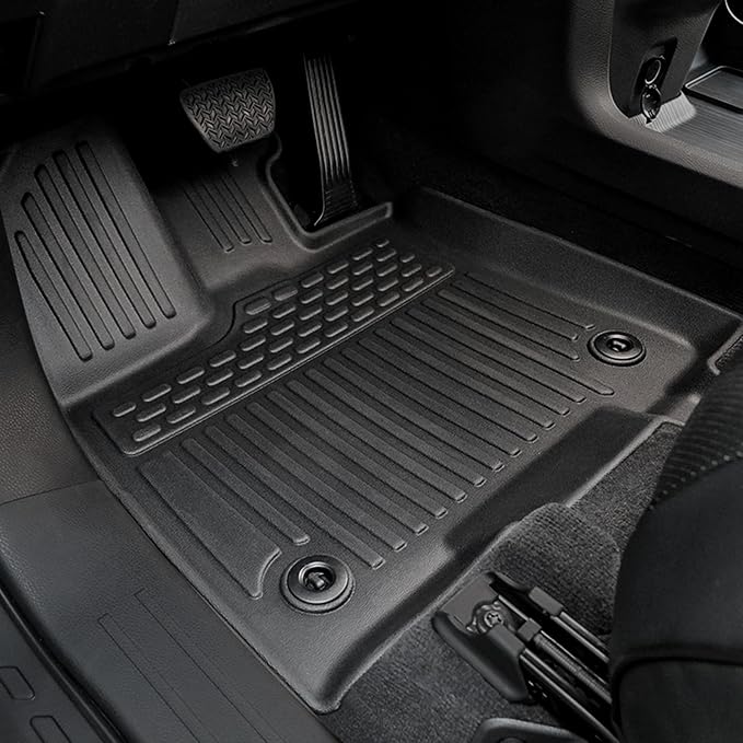 Floor Mats for 2021-2026 Toyota Sienna 7-Seat Accessories | w/ Spare Tire, Full-Coverage Set with Cargo Liner, Odorless TPE, All-Weather Protection, 3D Laser Fit, No Trimming Required - Image 2