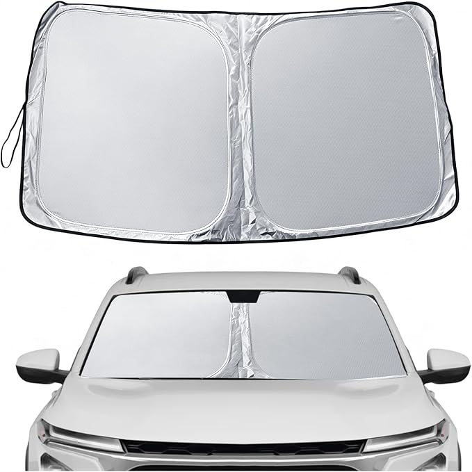 SXCY 2024 2025 2026 Chevy Trax Windshield Sunshade for 2024 2025 2026 Chevy Trax LS/1RS/LT/2RS/ACTIV Accessories 2024 2025 2026 Trax Sunshade Windshield 2024 2025 2026 Trax Foldable Sunshade by SXCY