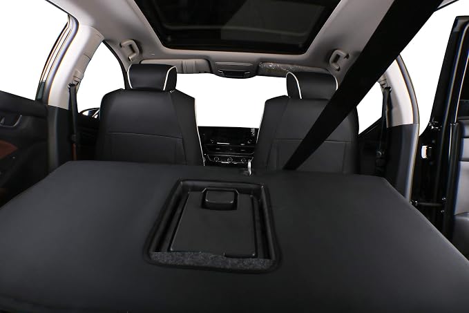 EKR Accord Seat Covers for Honda Accord 2023 2024 2025 2026 EX,SE &2023-2026 (Hybrid) Sport,EX-L,Sport-L,Touring,(Rear Row W/40/60 Split Backrest),Leather Seat Covers for Trucks Full Set(Black/Gray) - Image 6