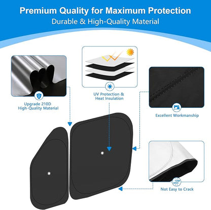 Front Windshield ＆ Side Window Sun Shade for 2014-2025 Dodge RAM ProMaster Full Size Cargo Van, Foldable Window Sunshade Sun Visor Protector, Window Shades Blocks UV Rays Heat, Pack of 5 - Image 5