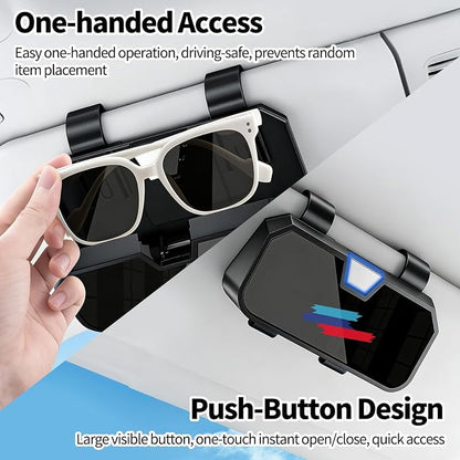 Sunglasses Holder for Car Visor Leather Eyeglasses Organizer Case for BMW X3 X5 X7 X1 3 4 2 5 Series Accessories - Image 4