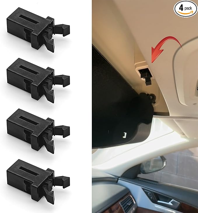 4PCS Sunglasses Glasses Holder Catch Latch, Car Sunglass Holder, Storage Box Lid Switch Overhead Console Roof Clip, Car Accessories Self Locking Switch Replacement for Most Car (4PCS) by Unknown