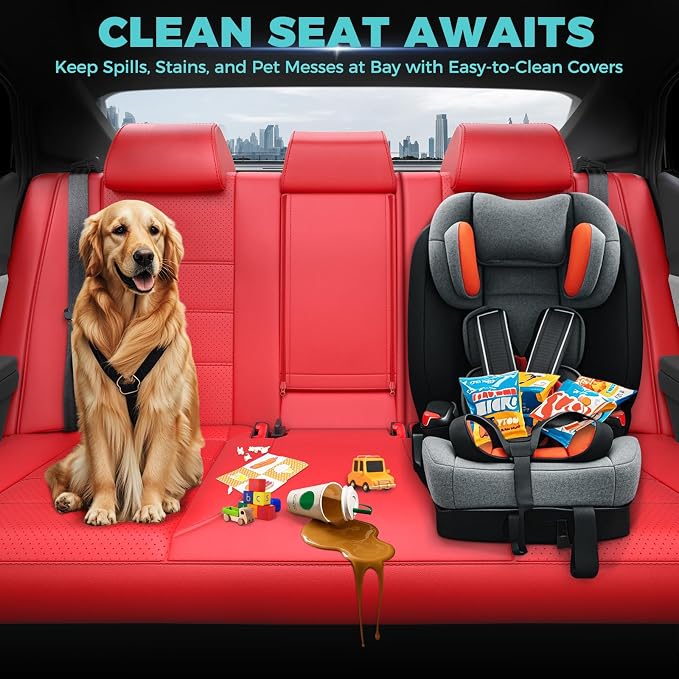 Custom Fit Seat Covers for Toyota Camry 2025 2026 Hybrid, Red | Only Fit for Camry LE/SE 2025-2026, Full Coverage, Faux Leather, Protective, Scratch-resistant, Easy-clean - Image 6