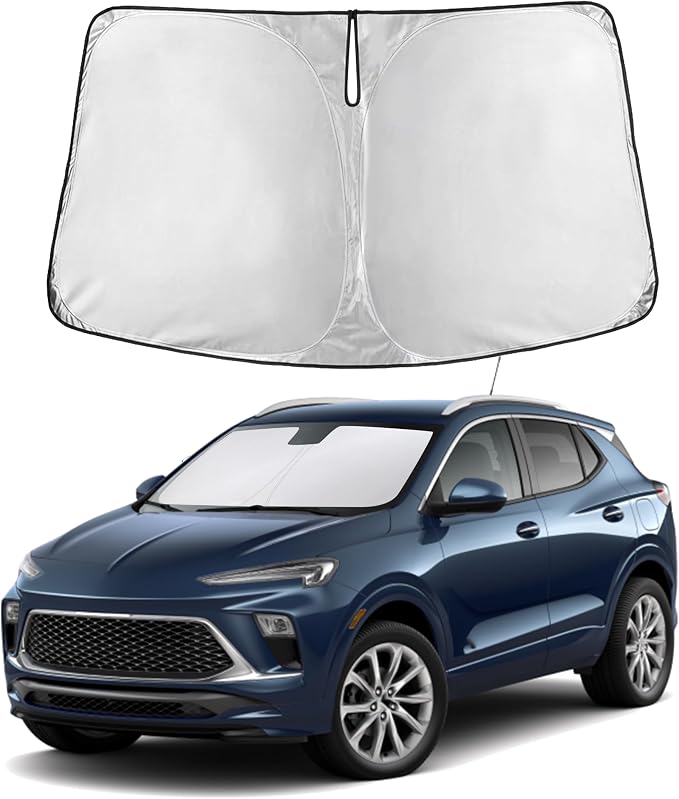 Autovir Windshield Sun Shade Fit for 2020-2024 2025 2026 Buick Encore | Sunshade, Front Car Window Shades Sun Visor, Blocks UV Rays & Heat, Car Accessories by Autovir