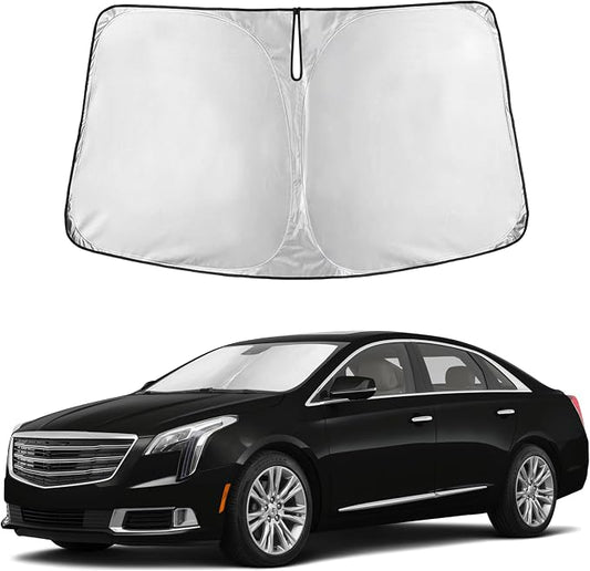 Autovir Windshield Sun Shade Fit for 2013-2017 2018 2019 Cadillac XTS | Sunshade, Front Car Window Shades Sun Visor, Blocks UV Rays & Heat, Car Accessories by Autovir