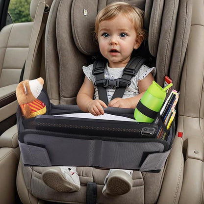 Kids Travel Tray for Car, Car Seat Tray, Grey - Image 4