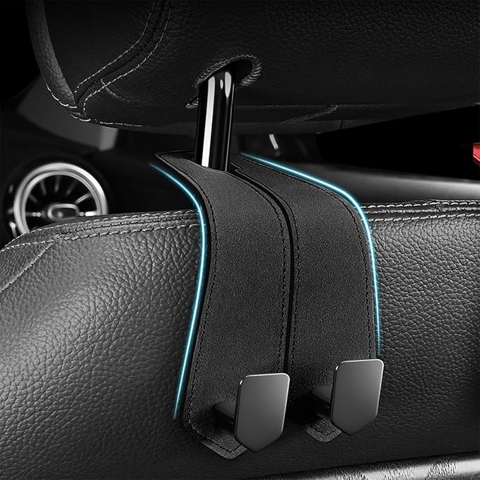 Car Seat Gap Filler, Seat Gap Organizer with Phone Holder, Car Seat Accessories, Car Organizer Fit Car SUV Truck, 2PCS Seat Gap Filler and 1 Pack Car Purse Hook - Image 2