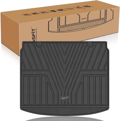 LASFIT Cargo Liner for Honda CR-V 2023-2026 (Gasoline & Hybrid & e:FCEV) | All Weather Custom Fit Anti-Slip Pet Friendly Easy Clean TPE Trunk Mat (Upper Position), Cargo Only Black by LASFIT