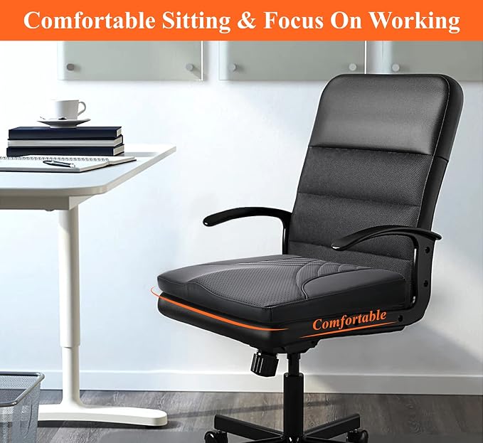 kingphenix Memory Foam Car Seat Cushion for Driving Comfort and Office Use | Coccyx and Lower Back Pressure Relief, Non-Slip Seat Cushion for Cars, Trucks, SUVs, Long Drives and Office Chairs, Black - Image 3