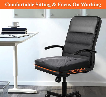 kingphenix Memory Foam Car Seat Cushion for Driving Comfort and Office Use | Coccyx and Lower Back Pressure Relief, Non-Slip Seat Cushion for Cars, Trucks, SUVs, Long Drives and Office Chairs, Black - Image 3